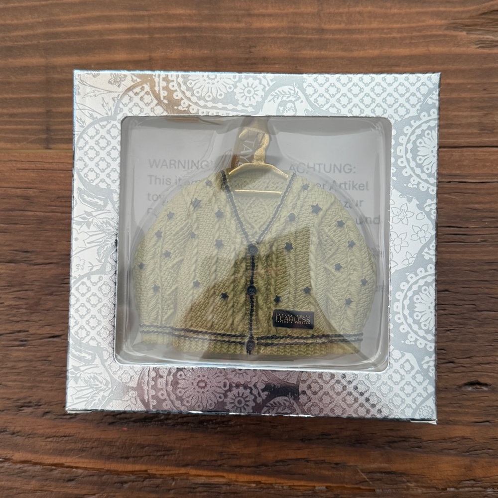 Taylor Swift Fearless Cardigan Ornament Official Merch Swiftmas Gift